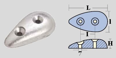 Featured Prodotto ANODO A PIASTRA OVALE